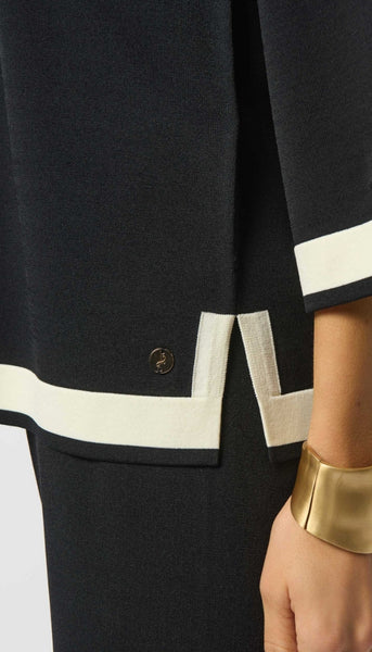 Sweater Knit Colour Block Top