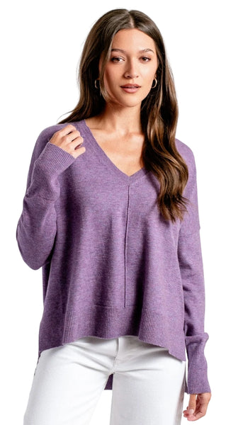 Wagner Sweater Top - Purple Haze
