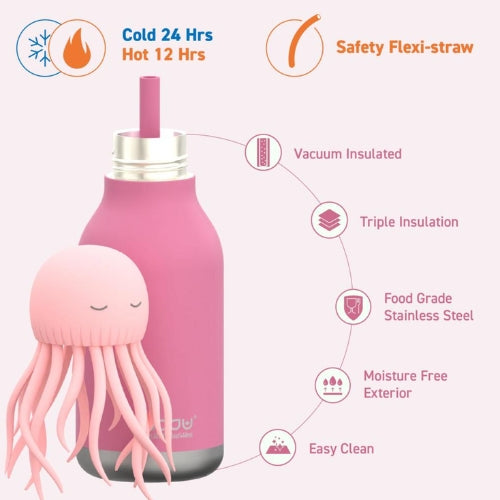 Bestie Jellyfish Water Bottle 16 Ounces