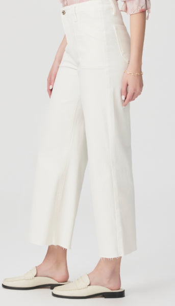 Anessa Welt Patch Pockets Raw Hem - Ecru