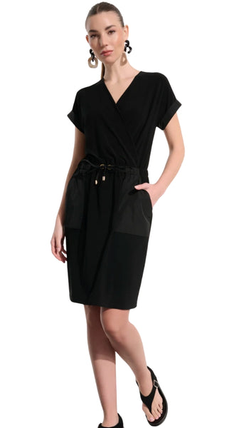 Silky Memory Straight Wrap Dress