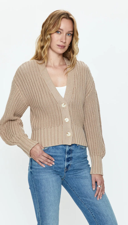 Textured Stripe Polo Sweater