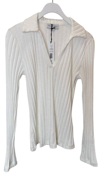 Liyah Long Sleeve Collared Top