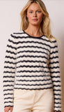 Cozy Waves Striped Sweater