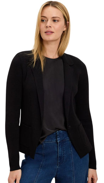 Elegant Knit Tailored Blazer