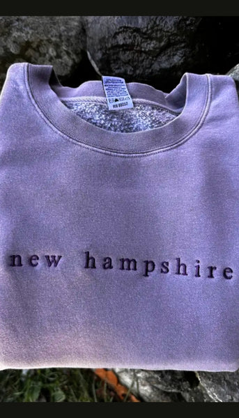 NH Embroidered Crew Neck Sweatshirt