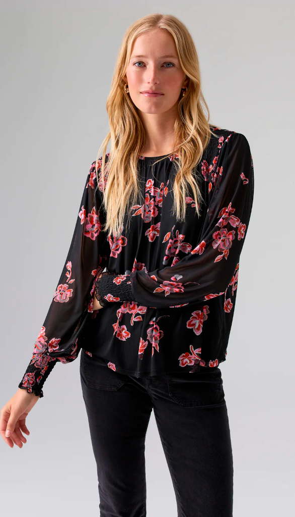 Blousey Mesh Top