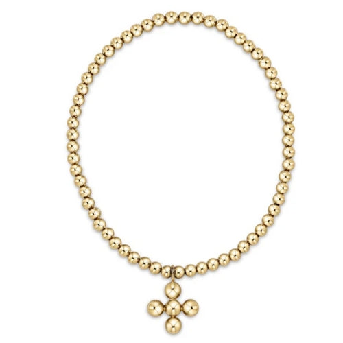 Classic Signature Cross-3Mm Bead, 4Mm Cross