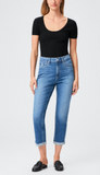 High Rise Brigitte Raw Hem Cuff - Stronghold