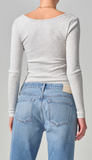 Margie Ballet Neck Long Sleeve Top