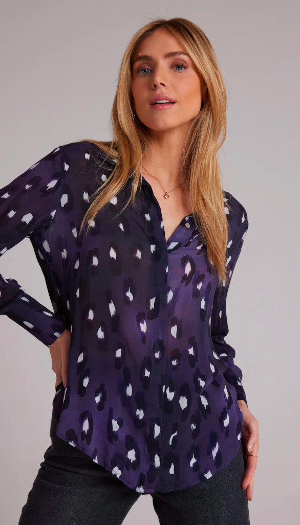 Hidden Placket Button Down Shirt