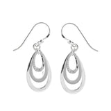 Matte Hammered Hoop Earrings
