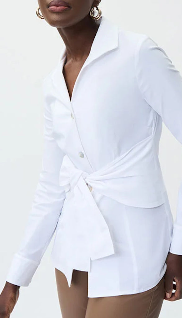 Tie Front Blouse - Vanilla