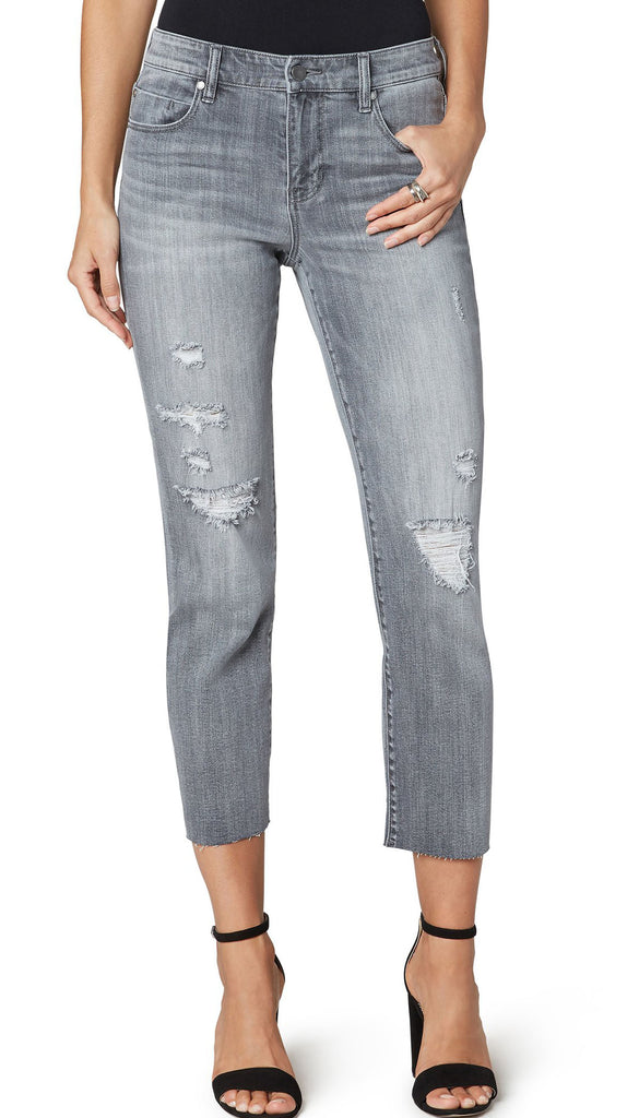Crop Straight with Raw Hem