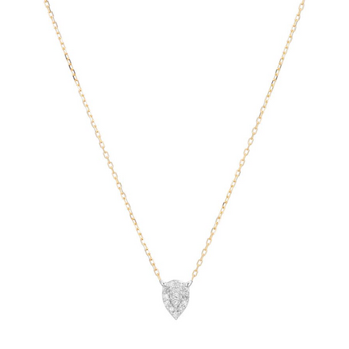 Super Tiny Solid Pave Teardrop - Mixed