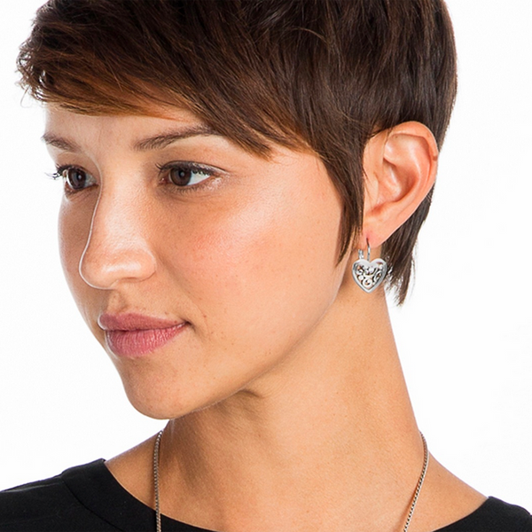Contempo Heart - Leverback Earrings