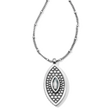 Pebble Disc Marquise Necklace