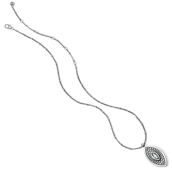Pebble Disc Marquise Necklace