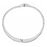 Celestia Heart Hinged Bangle