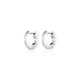 Toni Hinged Hoops - Silver