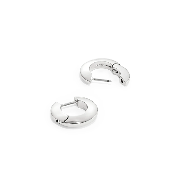 Toni Hinged Hoops - Silver