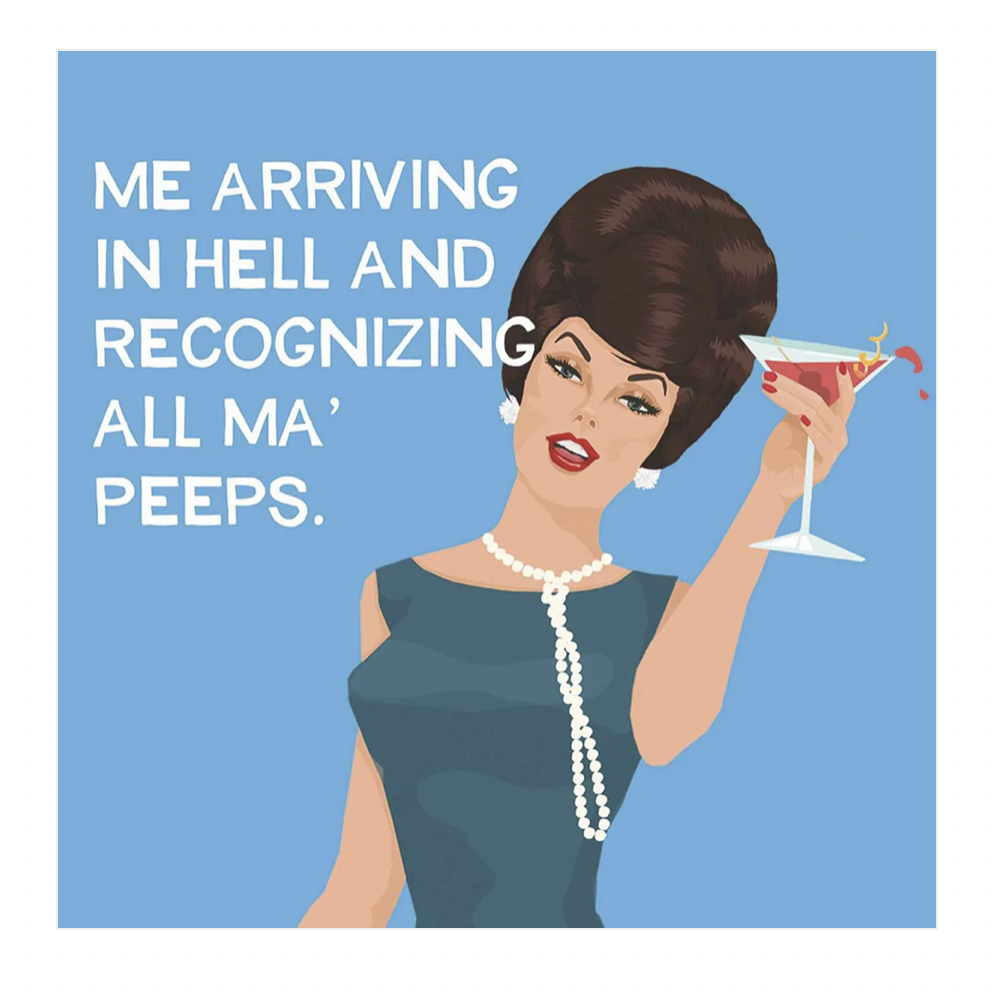 Ma' Peeps Beverage Napkin
