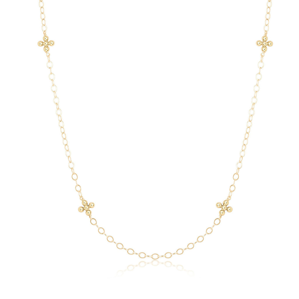 Classic Bd. Simplicity Cross Necklace