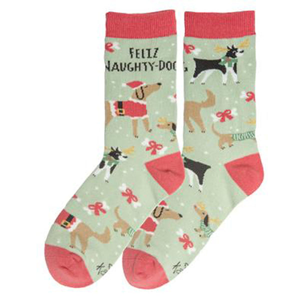 Feliz Naughty Dog Socks - Women