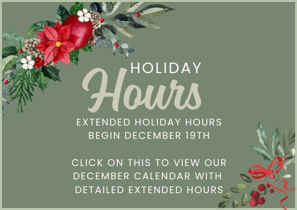 December Holiday Hours