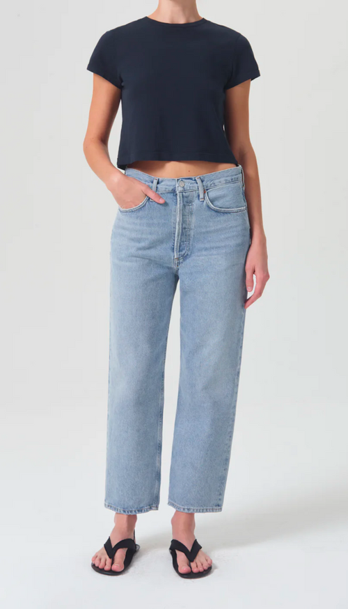 90'S Crop-Mid Rise Loose Straight - Replica