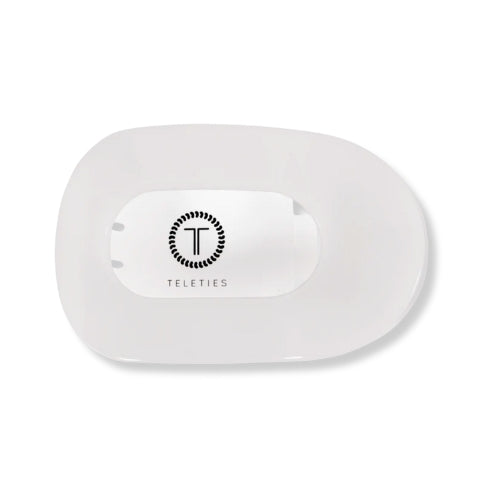 Large Flat Round Clip-Coconut White