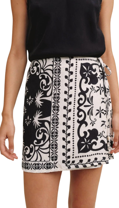 Wrap Skirt With Sash