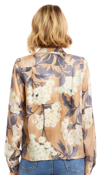 Satin Button Up Shirt