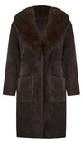 Detachable Faux Fur Shawl Collar