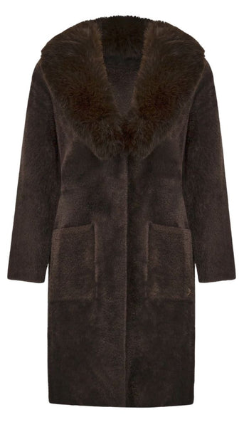 Detachable Faux Fur Shawl Collar