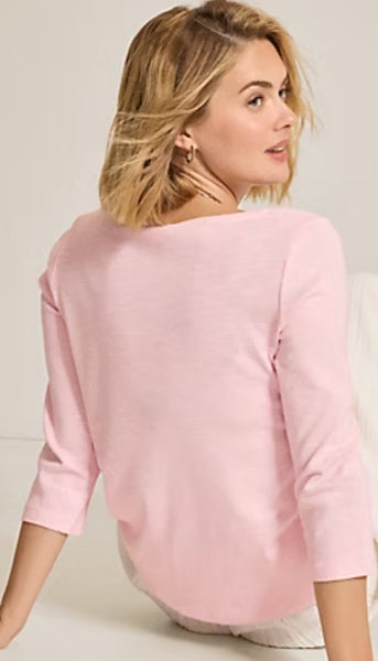Ashby Isles Bateau Neck 3/4 Sleeeve Tee