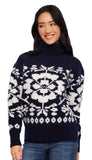 Jacquard Turtleneck Sweater