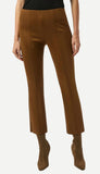 Scuba Suede Flared Pants