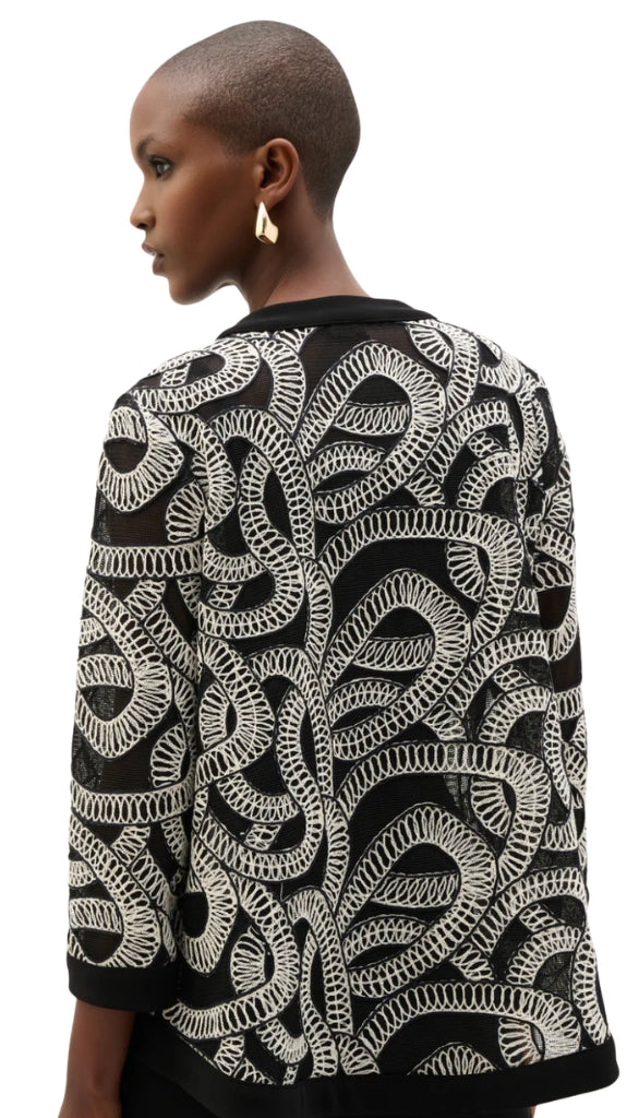 Abstract Print Swing Jacket