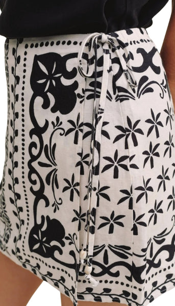 Wrap Skirt With Sash