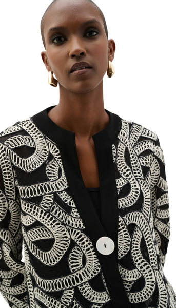 Abstract Print Swing Jacket