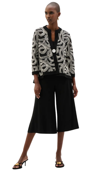 Abstract Print Swing Jacket