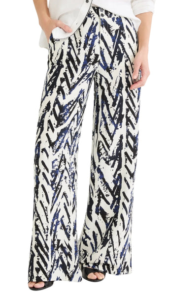 31" Indigo Crosshatch Wide Leg