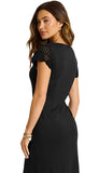 Darcy Crochet Sleeve Short Dress