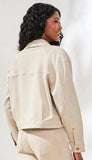 Jacket With Back Pleats