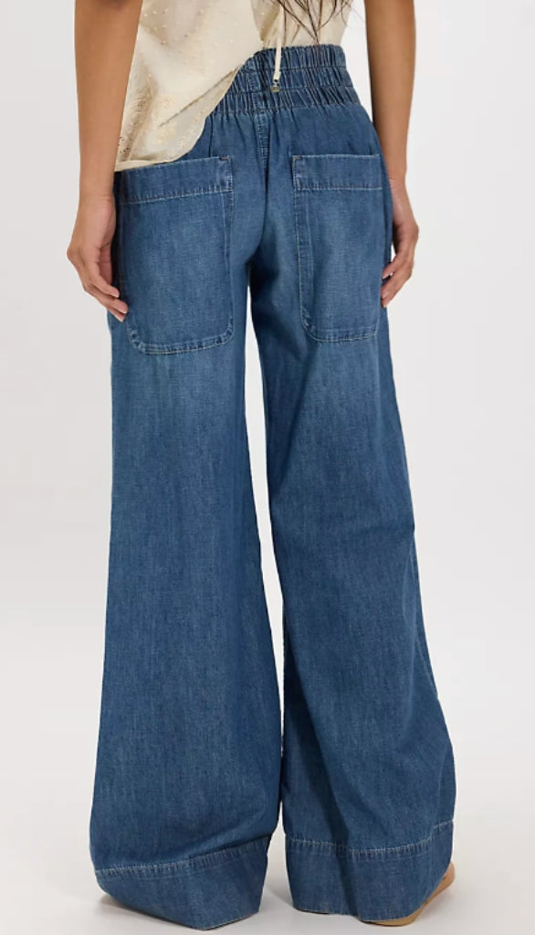 Breezy Denim Pull On - Cobalt