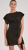 Short Sleeve Side Tie Dress