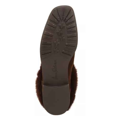 Katria-Suede Ankle Boot With Fur