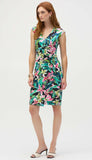 Tropical Print Sheath Dress