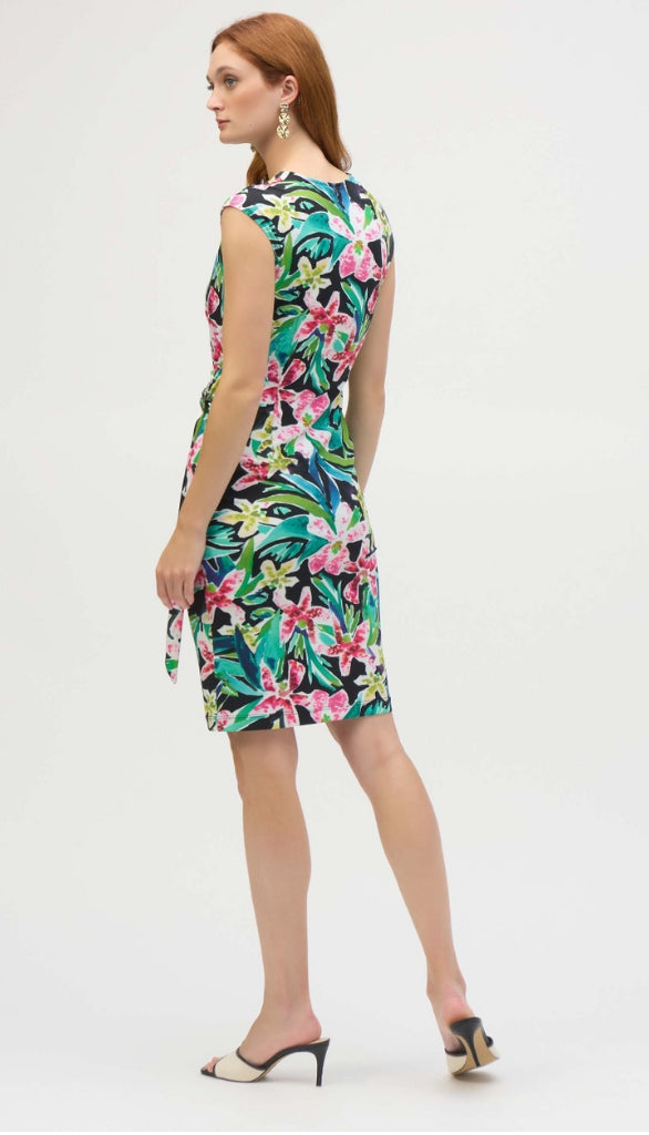 Tropical Print Sheath Dress